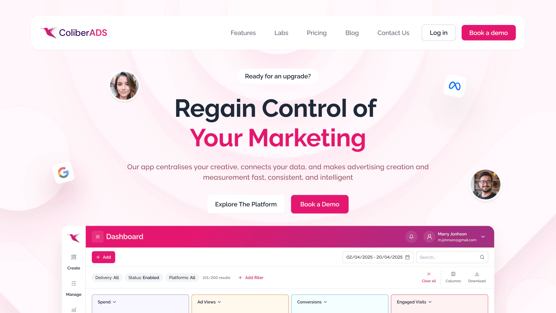 ColiberADS — screen