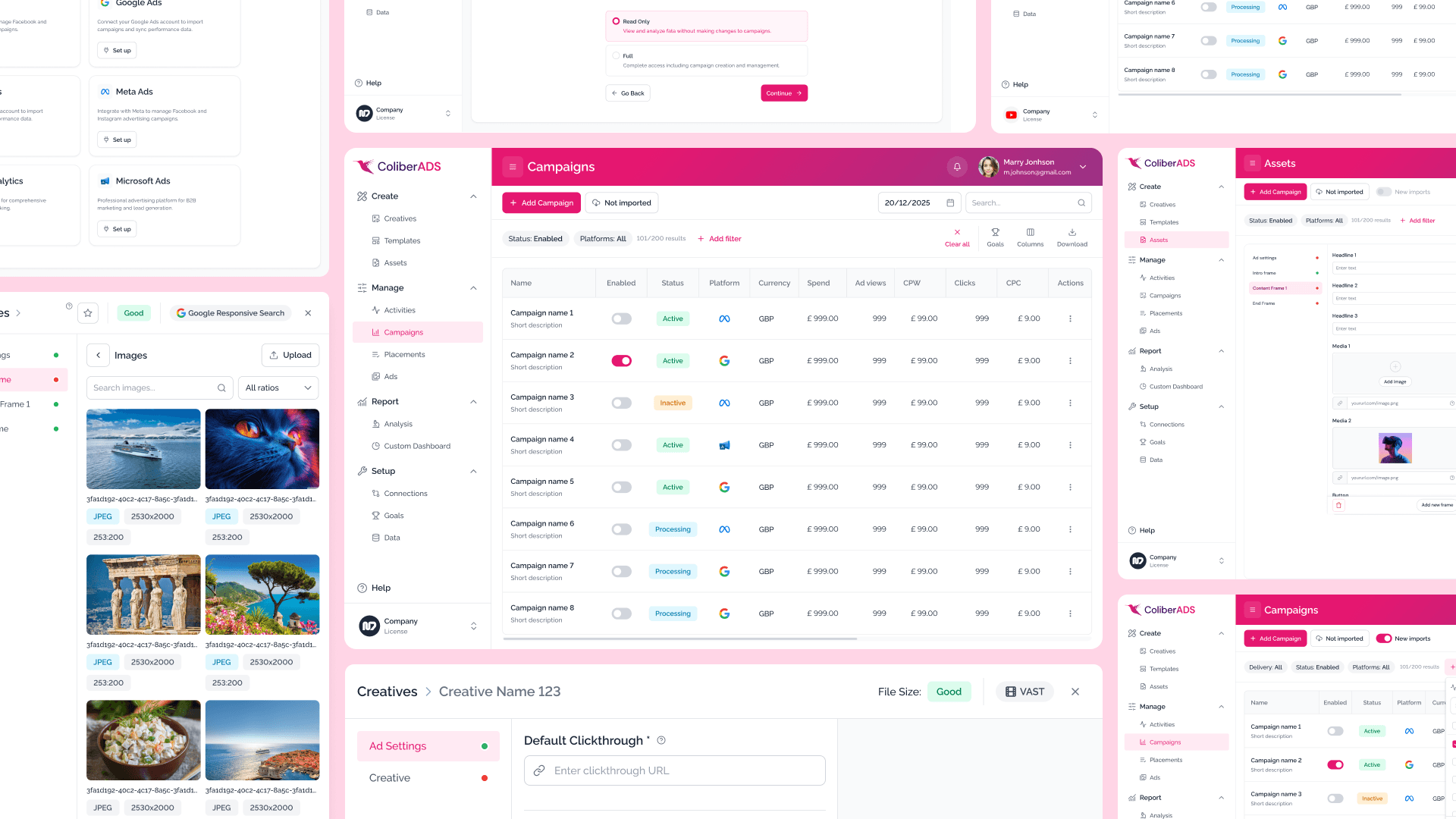 ColiberADS — web application