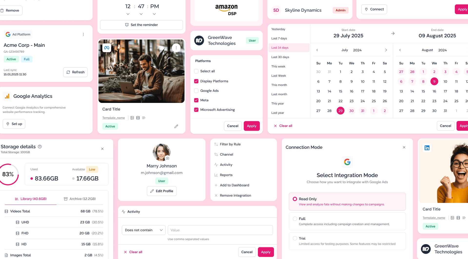 ColiberADS — web application