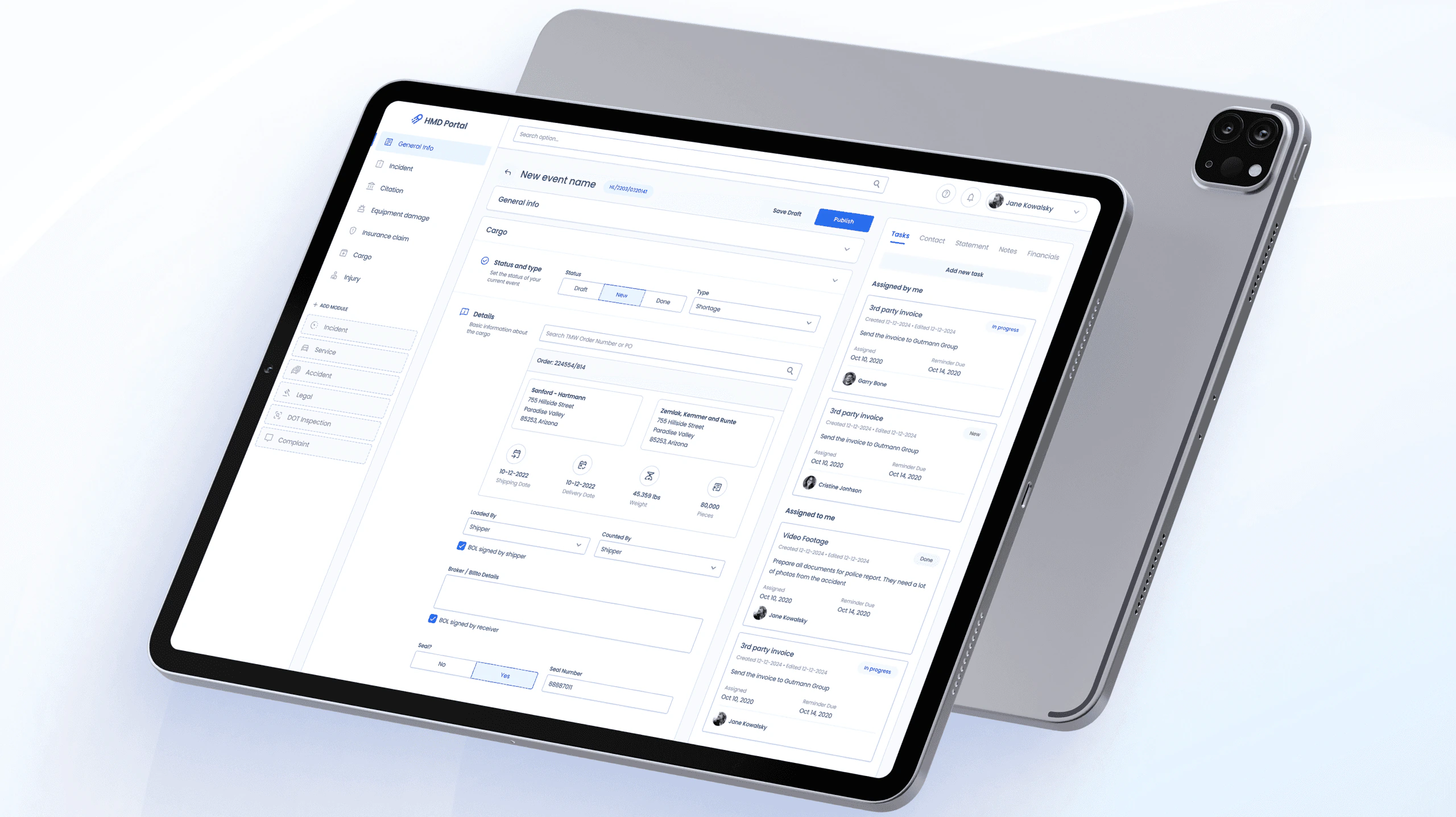 HMD Portal — screen