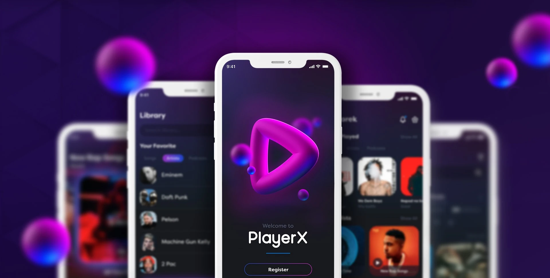 PlayerX — screen